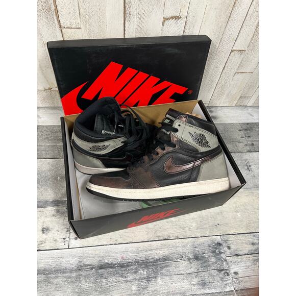 AIR JORDAN 1 RETRO HIGH OG “PATINA” 
BLACK/FRESH MINT-LIGHT ARMY-SAIL, SIZE 9 main image 15